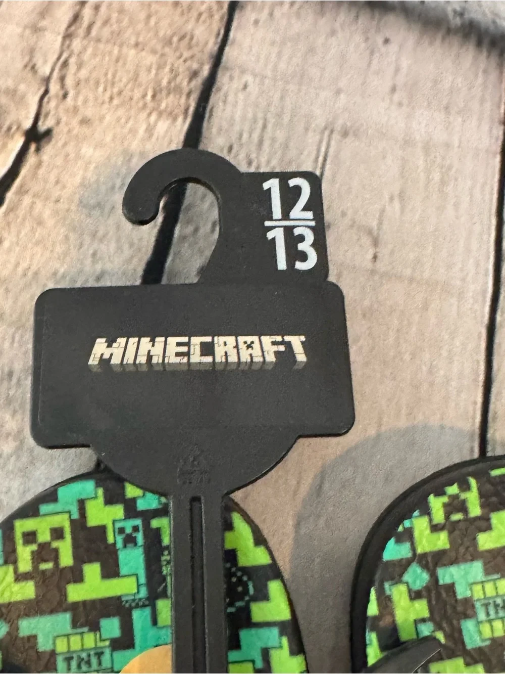 Minecraft Creeper Boy’s Slide on Sandals